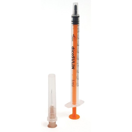Siringa da insulina dicosulin 1 ml - 27g 0,4 x 13 mm - 100 pz.