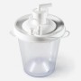Nuovo vaso di ricambio 800 cc per vacuaid devilbiss completo di filtro incorporato