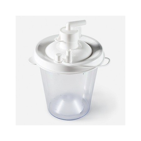 Nuovo vaso di ricambio 800 cc per vacuaid devilbiss completo di filtro incorporato