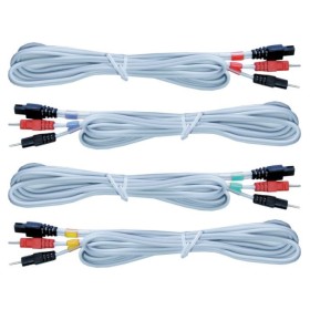 Jeu de 4 câbles compex gris 6p/ wire chattanooga/ compex pin