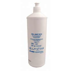 Blå ultralydsgel g007 - 1 liters flaske.