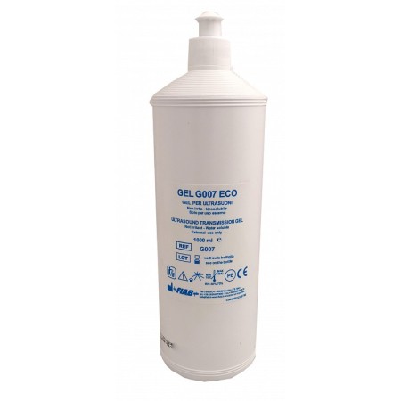 Gel blu per ultrasuoni g007 - bottiglia da 1 lt.