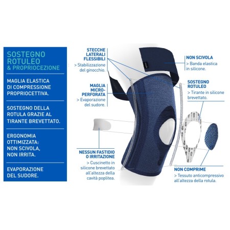 Epitact - ginocchiera rotulea epitheliumflex – taglia t4 (circonf. 42-43)
