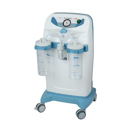Aspiratore chirurgico new hospivac 350 con 2 vasi da 2l, comando a pedale e deviatore di flusso