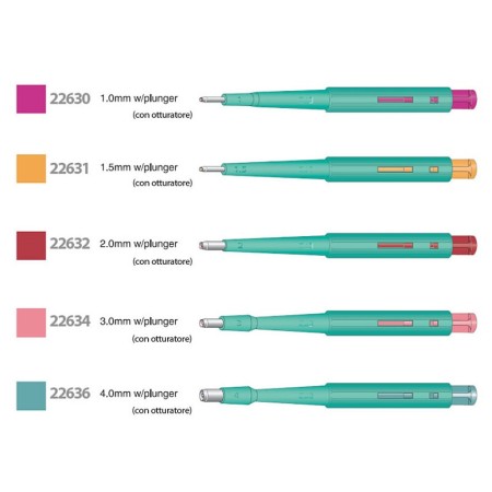 Curette biopsia kai diametro 4 mm con otturatore