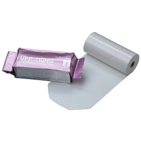 Kompatybilny sony papierem do wideodrukarki upp-110hg - czarno-biały papier o wysokim połysku do ultrasonografów