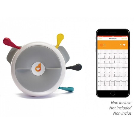 Ecg portatile d-heart 8/12 canali per smartphone e tablet