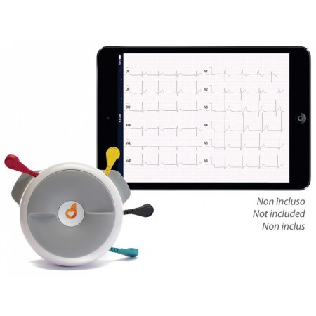 Ecg portatile d-heart 8/12 canali per smartphone e tablet