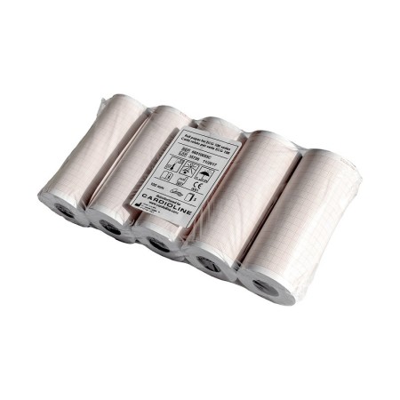 Cardioline rotolo carta 100mm 20m 5 rotoli - per ecg100l