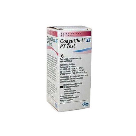 Strisce reattive per coaguchek xs pt test - 6 pz