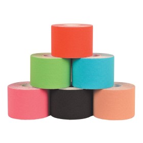 Kinesiologie taping 5 m x 5 cm - mischung 6 farben - packung 6 stk.