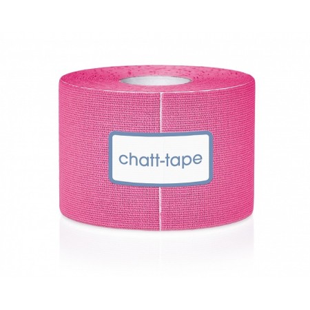 Nastro kinesiologico ad uso professionale chattanooga chatt-tape - colore rosa - 5cm x 5m