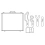 Kit fascia tools per il trattamento della zona pelvica con diacare 7000