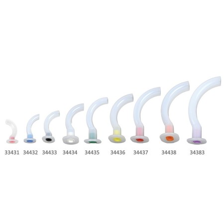 Cannule di guedel 110 mm - adulti large (arancione) - conf. 10 pz.