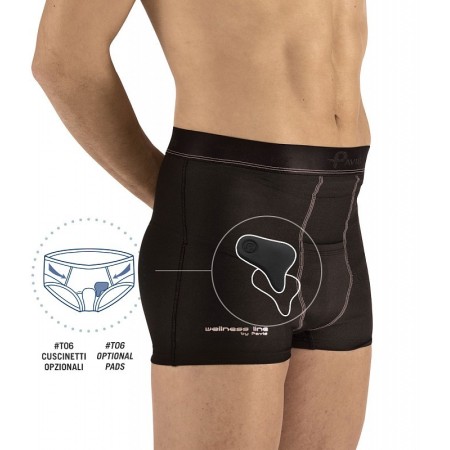 Boxer erniaboxer alto colore nero wellness 655
