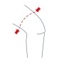 Ginocchiera tubolare con foro rotuleo new edge 023