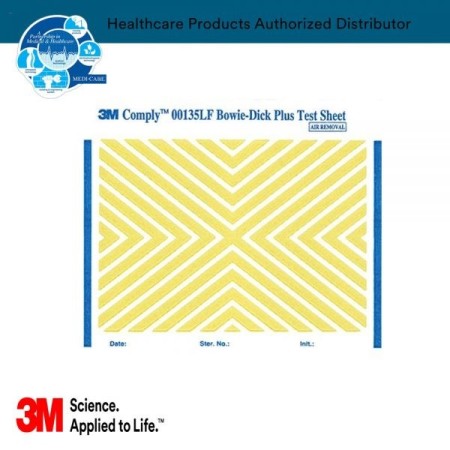 Test di sterilizzazione di bowie & dick 3m comply 00135lf