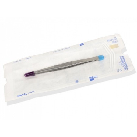 Pinza medicazione sterile - retta - 13 cm conf. 25 pz.