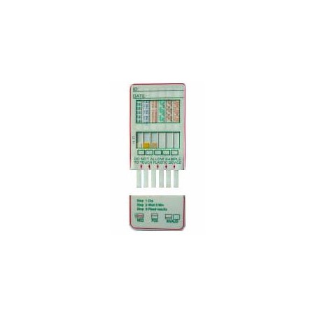 Drogatest base multicard - 8 sostanze analizzate + 3 adulteranti con bup10 - 25 test
