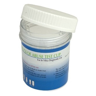 Drogatest base multi-cup-base con 7 sostanze analizzate, 2 adulteranti e temperatura - 10 test
