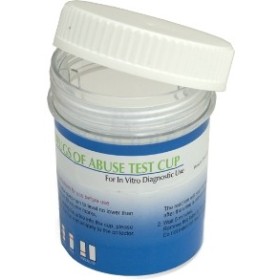 Drogatest base multi-cup-base con 7 sostanze analizzate, 2 adulteranti e temperatura - 10 test