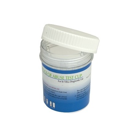 Drogatest base multi-cup-base con 7 sostanze analizzate, 2 adulteranti e temperatura - 10 test