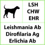 Test rapido veterinario lsh+chw+ehr per leishmania, dirofilaria e ehrlichia - 10 test