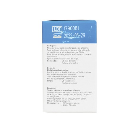 Strisce glucosio per glucometro gima - conf. 25 pz.