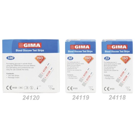 Strisce glucosio per glucometro gima