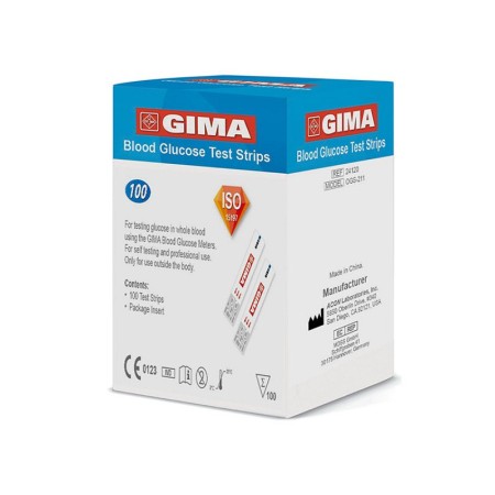 Strisce glucosio per glucometro gima - conf. 100 pz.