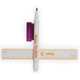 Marqueur dermographique stérile pour salle d’opération avec règle plastique 15cm