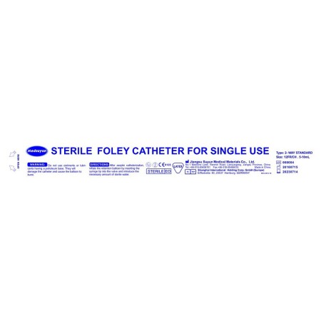 Catetere foley lattice 2 vie - 5-10 ml - sterile - conf. 10 pz.