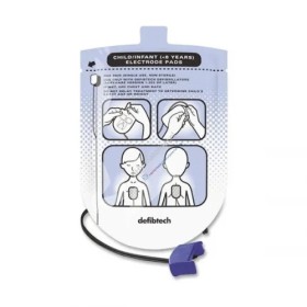 Coppia di piastre defibtech lifeline elettrodi pediatrici