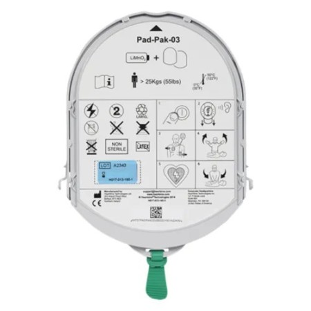 Coppia di piastre heartsine samaritan pad pak per adulti