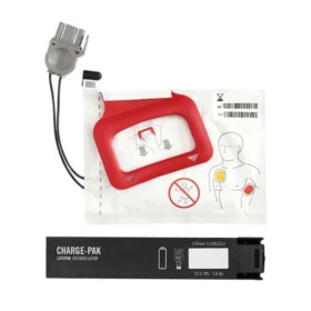 Paire de plaques de batterie physio control crplus et 1 électrode
