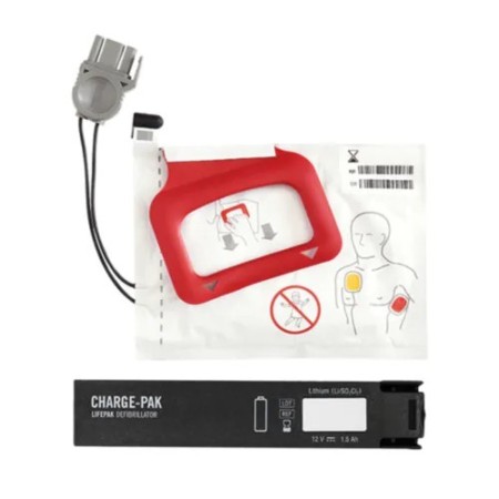 Coppia di piastre physio control crplus batteria e 1 elettrodi