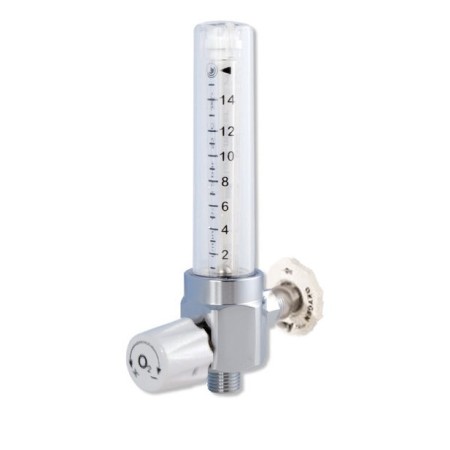 Torretta flussimetrica 0 - 15 l/min per ossigeno attacco afnor