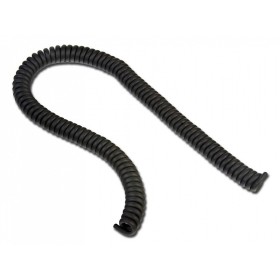 Spiralfeder aus schwarzem gummi (2,5 meter42/46 umdrehungen)