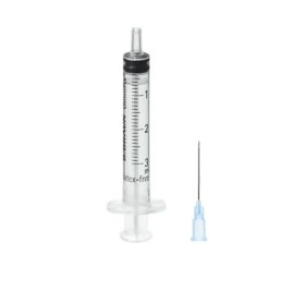 Strzykawka b.braun omnifix 3 ml central luer - igła 23gx30mm - 100 szt.