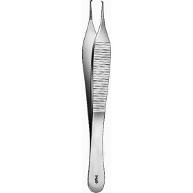 Pinzas aesculap adson mors.stri.1x2 dientes 120mm - 1 ud.