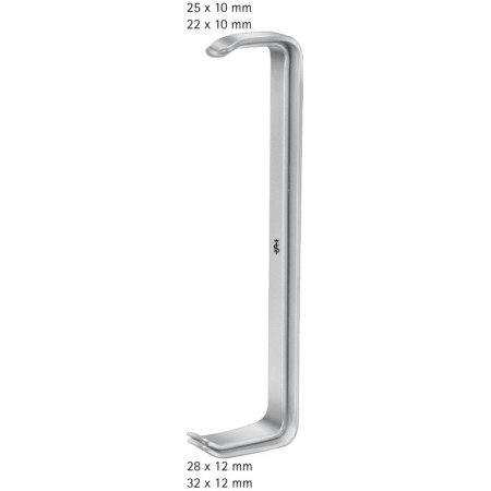 Aesculap retrattore farabeuf 25x10/32x12-22x10/28x12 - 1 pz.