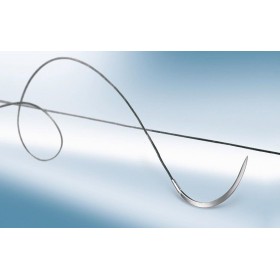 Silkam nem felszívódó selyemvarró varróanyagok, 3/8 tű, 19 mm, usp 4/0 - fekete cérna, 45 cm - 36 db.