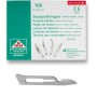 Lame bisturi monouso sterili heinz herenz carbon steel n° 15-c - 100 pz.