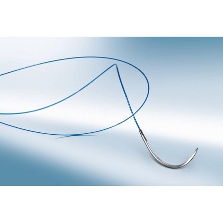 Dafilon suture non assorbibili in nylon, ago 3/8 19mm, usp 4/0 - filo blu 45cm - 36 pz.