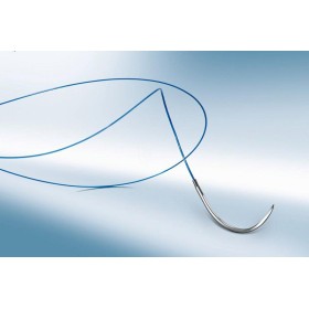 Dafilon niet-resorbeerbare nylon hechtdraden, naald 3/8 19mm, usp 3/0 - blauwe draad 75cm - 36 stuks.