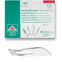 Lame bisturi monouso sterili heinz herenz carbon steel n° 22 - 100 pz.
