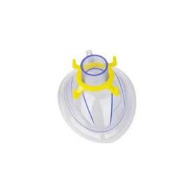 Mascarilla desechable para anestesia, talla 2, para niños, color amarillo.