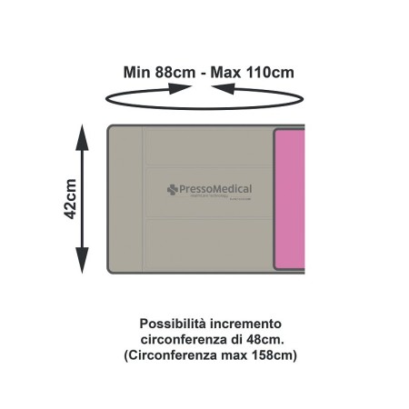 Fascia addominale/glutei senza connettore per pressoterapia joysense 2.0 e 3.0