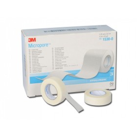 Micropore 3m 1530-0 - h 12,5 mm x 9,14 m - 24 rollen