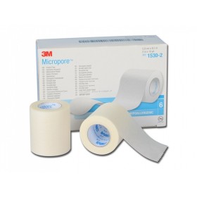 3m micropore 1530-1 papírová náplast v roli 5,1 cm x 9,14 m - 6 ks.